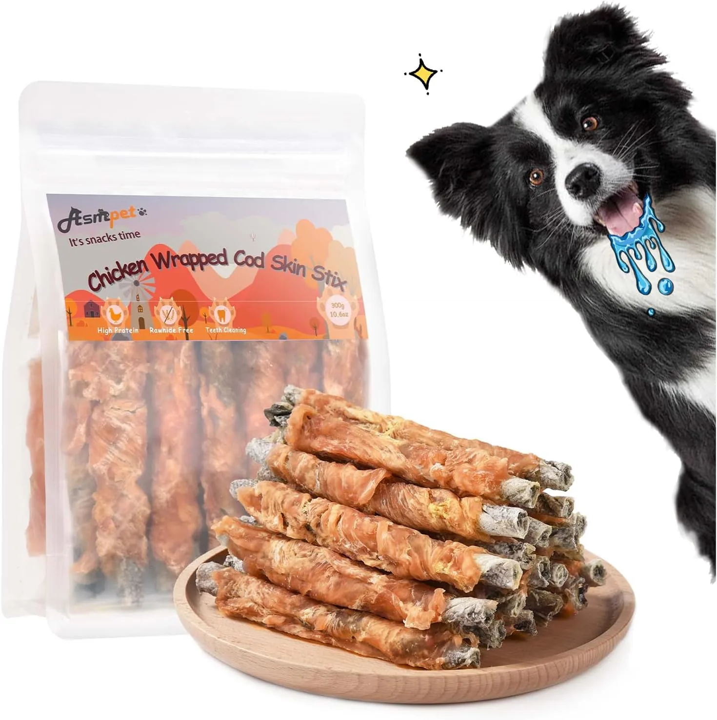 ASMPET Duck Jerky Strips Dog Treats image 3