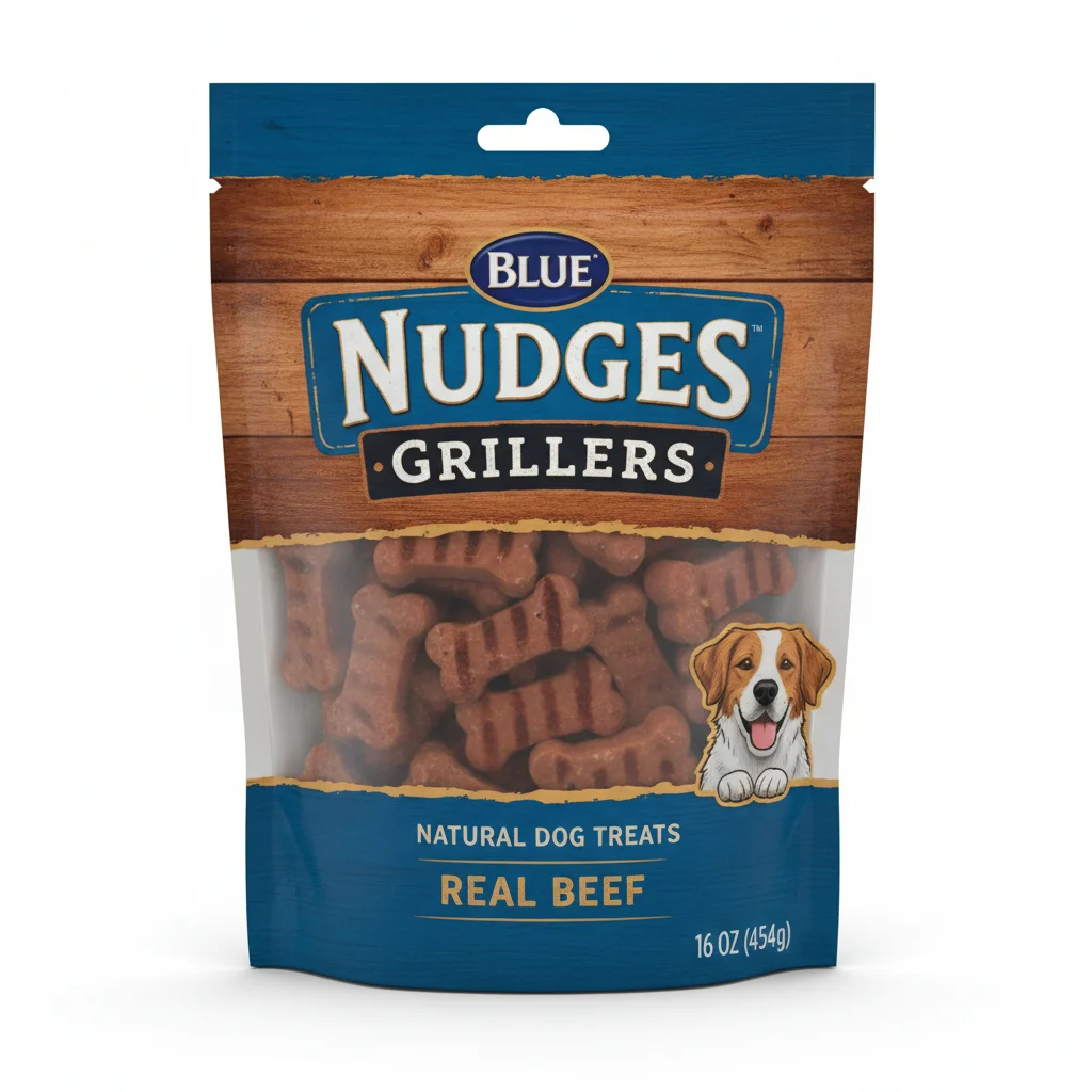 Blue Nudges Grillers Natural Dog Treats, Beef, 16 Oz image 2