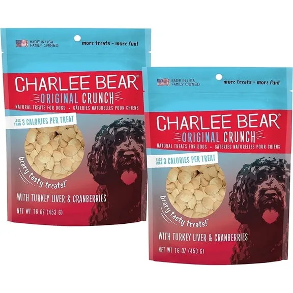 Charlee Bear Original Crunch Beef Liver Dog Treats, 16 Oz (Pack of 2) image 3