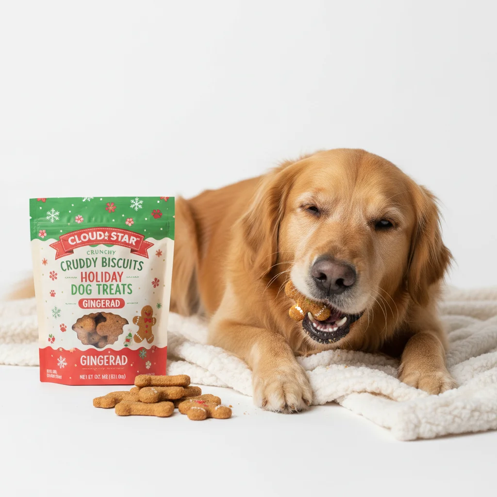 Cloud Star Buddy Biscuits Crunchy Holiday Dog Treats, Gingerbread image 3