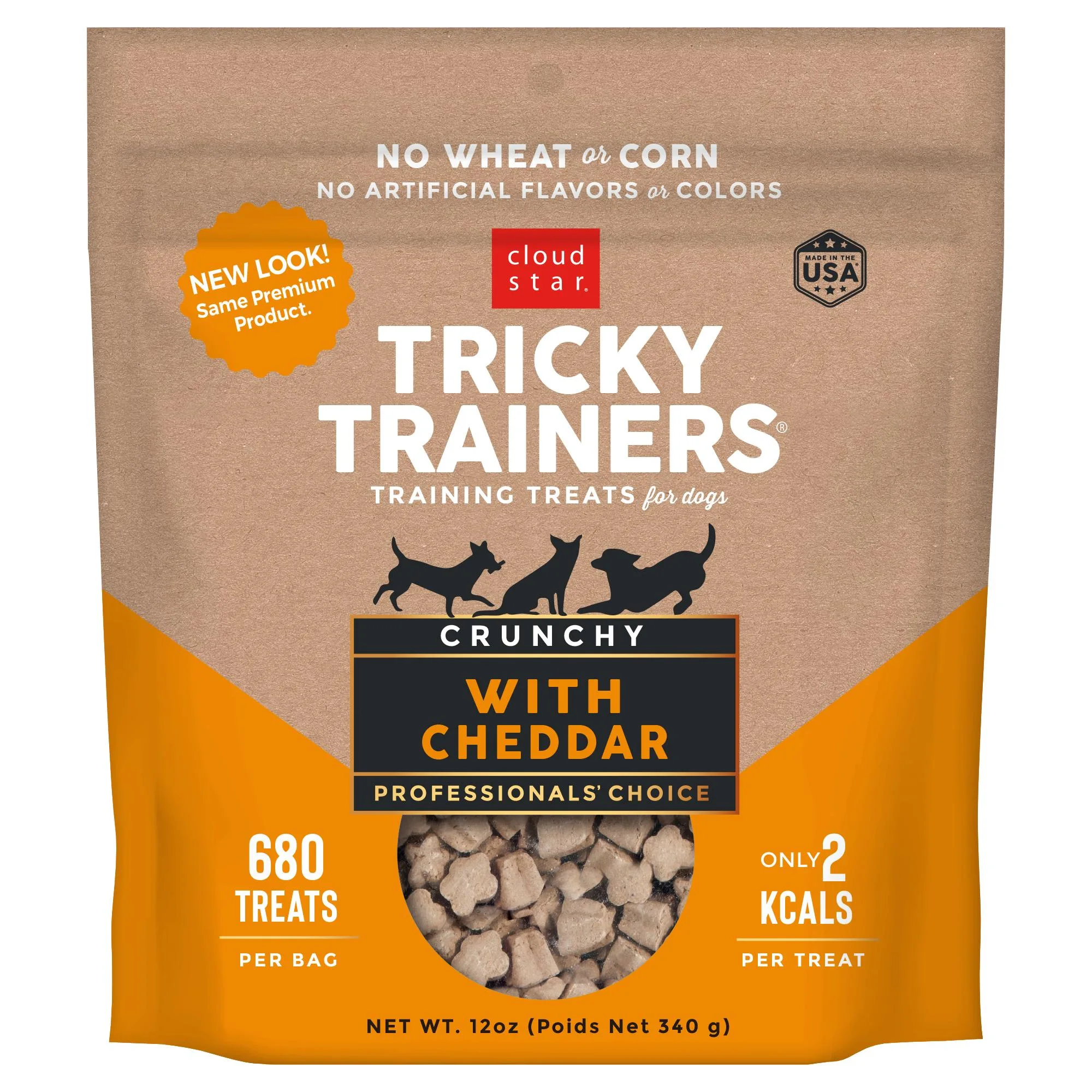 Cloud Star Tricky Trainers Crunchy Dog Training Treats, Cheddar Flavor, 12 Oz (Pack of 2) image 3