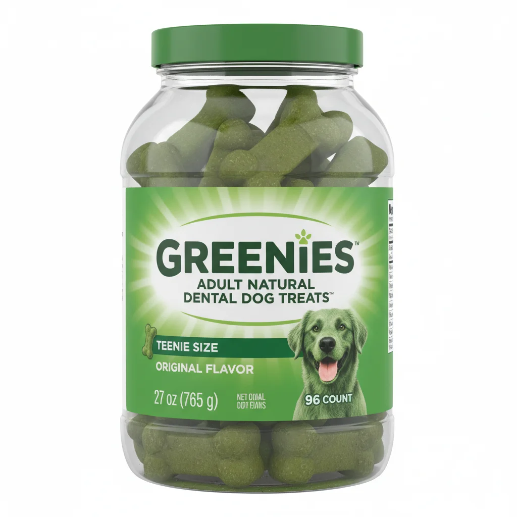 Greenies Adult Natural Dental Dog Treats, Teenie Size, Original Flavor, 27 Oz, 96 Count image 2