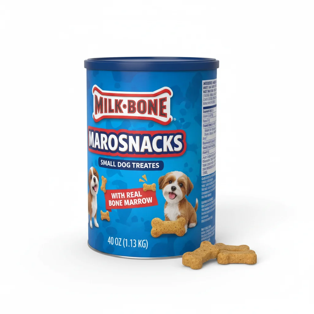 Milk-Bone MaroSnacks Small Dog Treats with Real Bone Marrow, 40 Oz Canister image 2