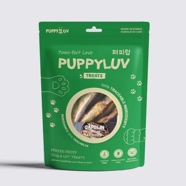 Puppyluv Capelin Fish Treats for Dogs