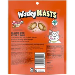 Temptations Cat Treats Wacky Blasts, Cluckin' Good Chicken Bacon Flavor