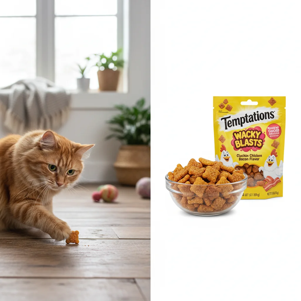 Temptations Cat Treats Wacky Blasts, Cluckin' Good Chicken Bacon Flavor image 3