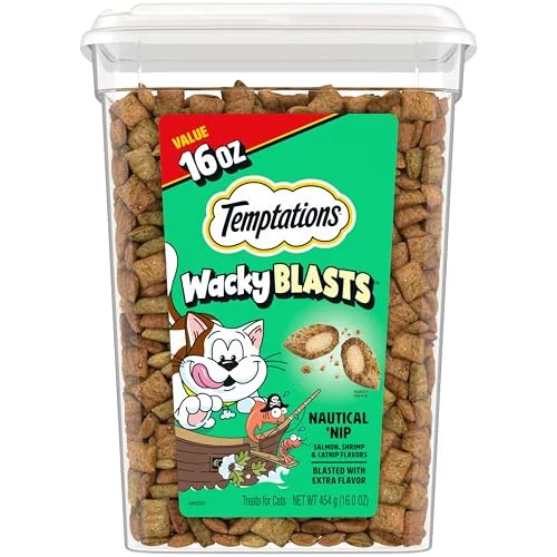 Temptations Wacky Blasts Cat Treats, Nautical Nip' Flavor